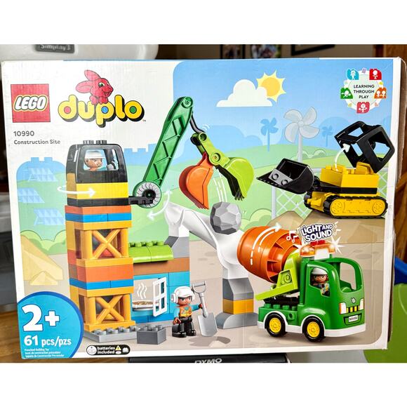 LEGO DUPLO Town Construction Site 10990 complete discontinued box building stack - Picture 1 of 11